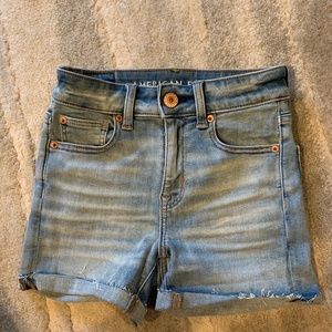 American Eagle Hi-Rise Shortie Shorts- Size 00
